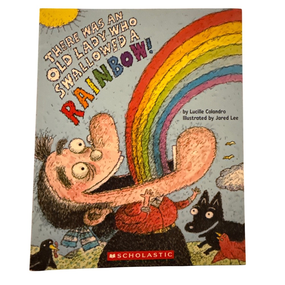 There Was An Old Lady Who Swallowed A Rainbow Paperback By Lucille Colandro 2025